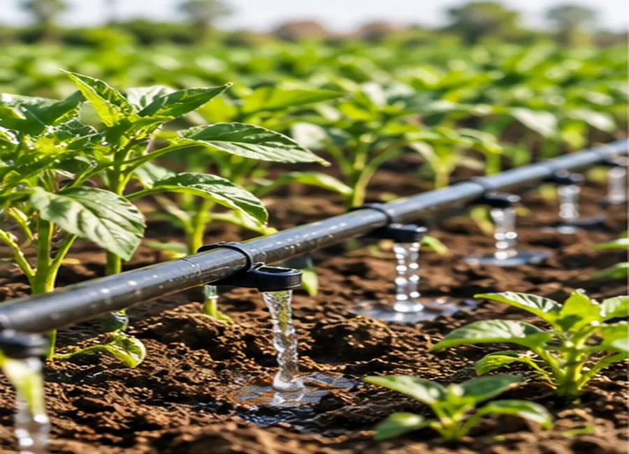 Illustrative drip irrigation field